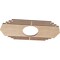 Ekena Millwork Chrysler Wood Fretwork Pierced Ceiling Medallion, Alder, 20"W x 10"H x 5 1/4"ID x 3/8"T CMWP20X10X0375CSAL - alternate 5